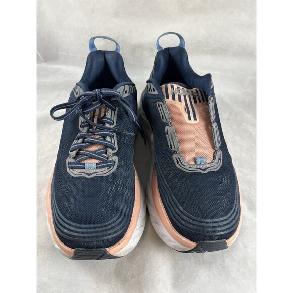 HOKA One One Bondi 6 Mood Indigo Pink Running Shoes US Womens Size 7 D Wide - Picture 5 of 10